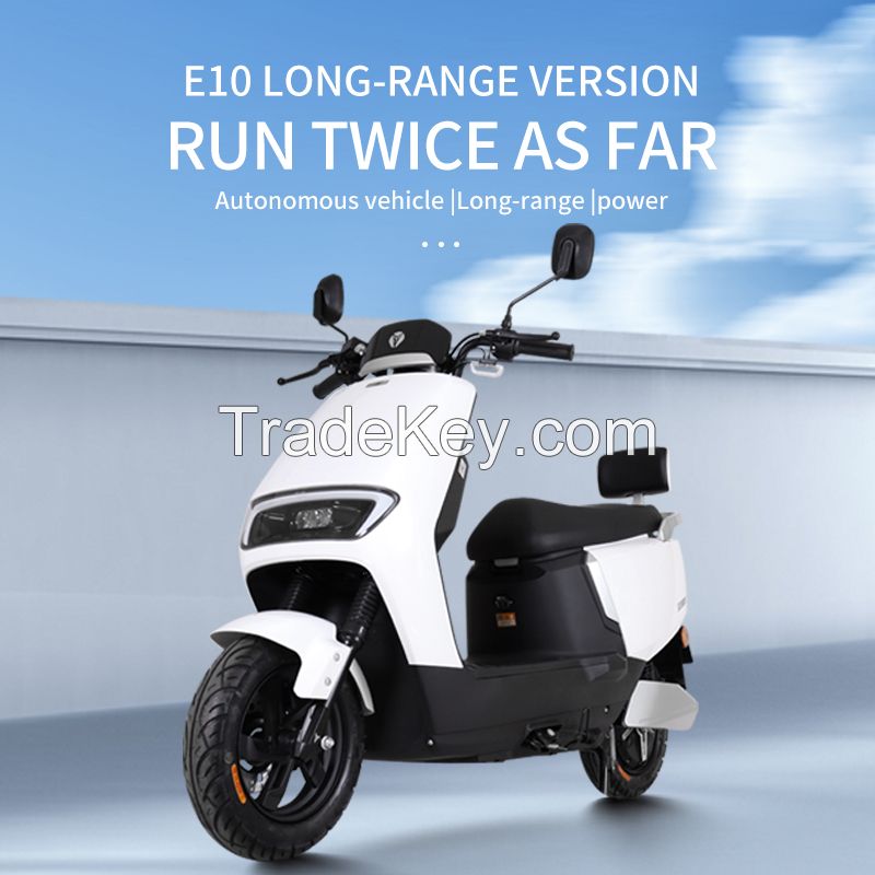 Electric motorcycles E10 ultra-long battery life light commuting electric motorcycle intelligent anti-theft three-color optional