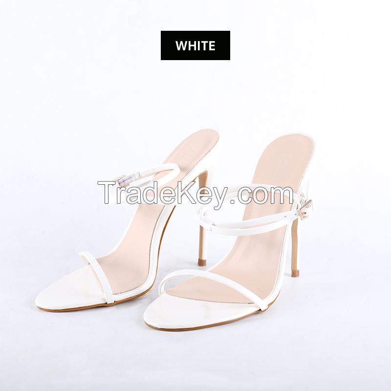 Women's high-heeled sandals with pointed tips  (Reference Price)