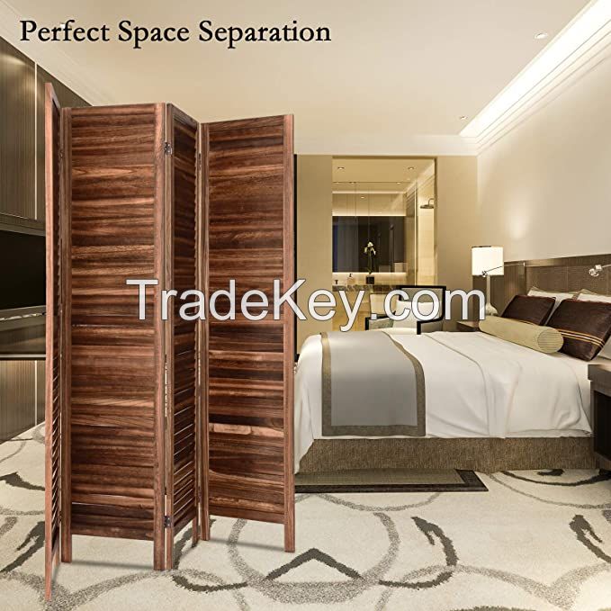 D'Topgrace 3Panel  Wooden Room Divider   Foldable Room Divider