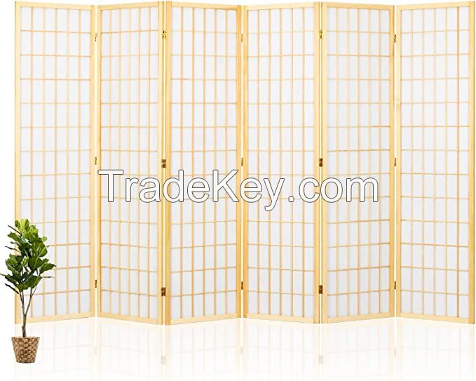 D'topgrace 6 Panel Japanese Room Dividers  Shoji Screen Room Divider