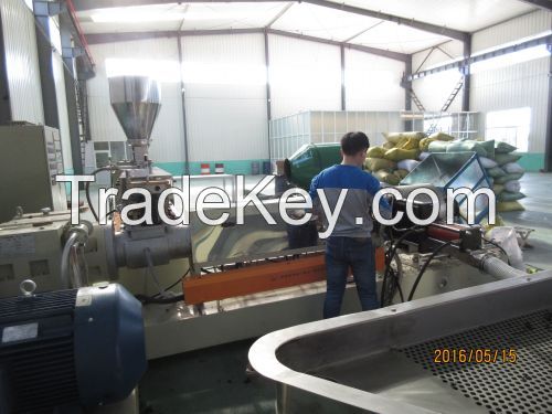 Irradiation cross-linked cable material granulator