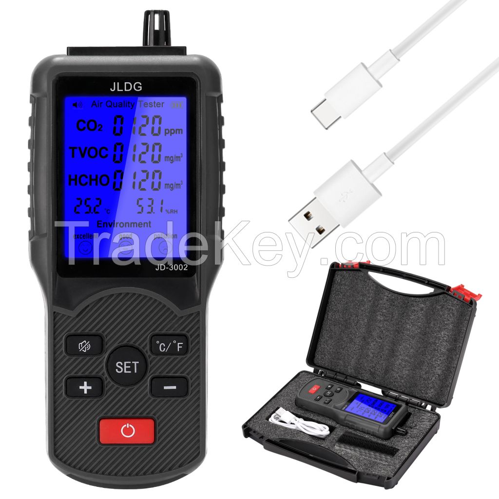 Air Quality Tester Professional manufacturer Co2 HCHO TVOC temperature and humidity meter