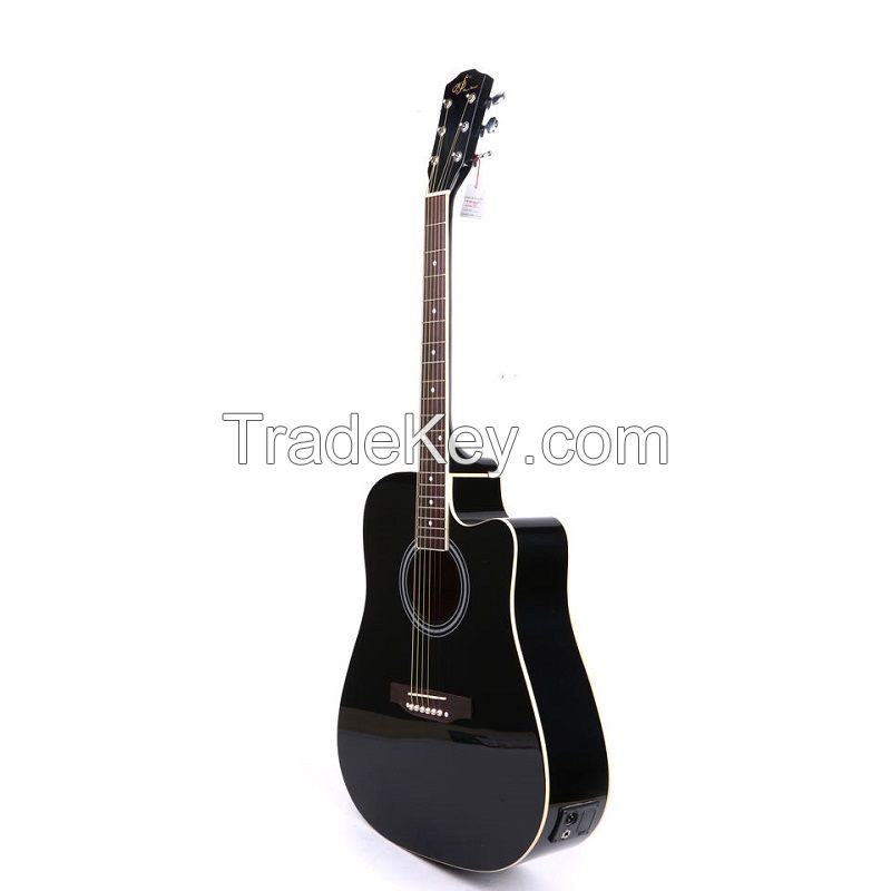 41Inch Sandal Wood Acoustic Electric Guitar Electric Box Guitar
