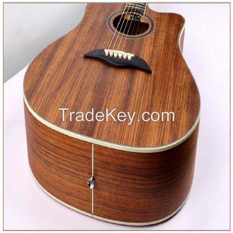 Factory OEM 36inch 40inch 41inch electric acoustic guitar with pickup preamp equaliser semi acoustic guitar