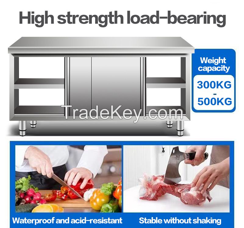 Commercial Kitchen Operating Table Home Cabinet Cutting Table Playing Load Table Stand Thickened