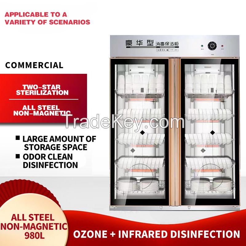 Commercial Disinfection Cabinet Stainless Steel Single Door Double Door All Steel Non-magnetic