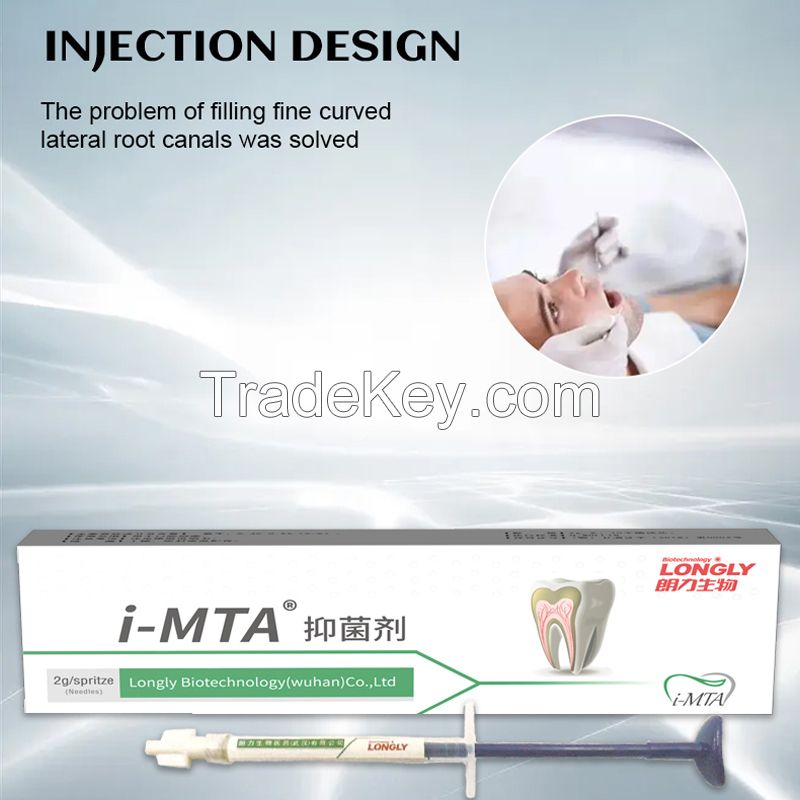 Langli dental materials i-MTA bacteriostatic agent is used for permanent root canal filling, direct and indirect pulp capping repair and pulpotomy 2g(10 delivery heads)