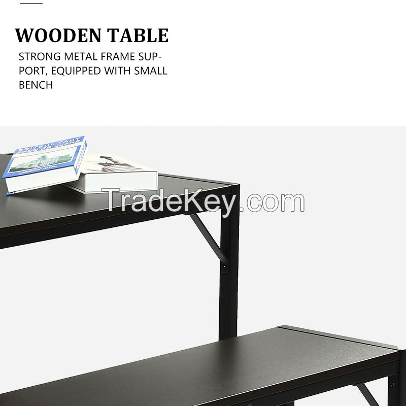Popular Wooden Tabletop Dining Table & Chairs.