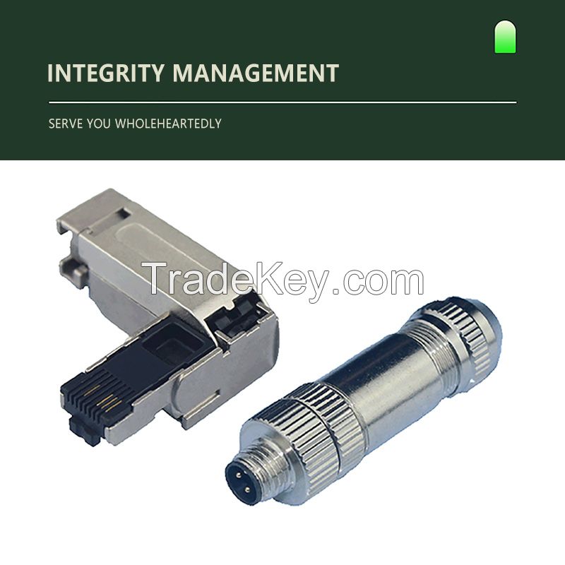 Ethernet and protocol communication connector and cable connector