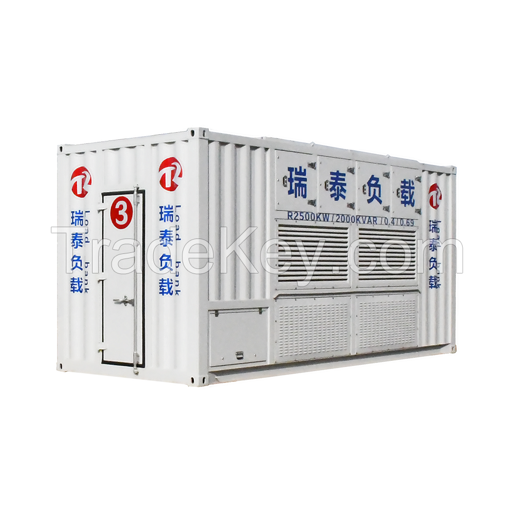 3125KVA/2500kW/2000kvar Air Cooled AC 3 Phase Resistive Inductive Load Bank for Generator UPS Power Plant Load Testing