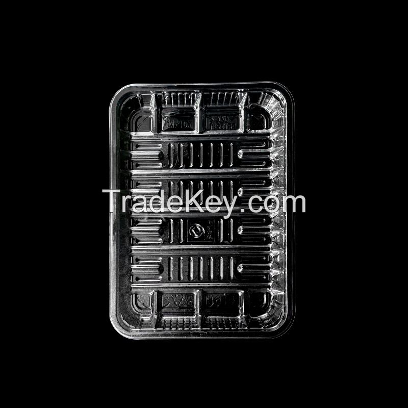  GANXIN Fresh Tray Translucent Rectangular Plastic PP Tray Fungus Food Packaging Box (200,000 pcs)