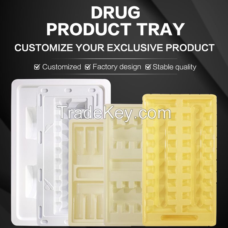 Custom tray drink rack red packaging inner box bottom seat