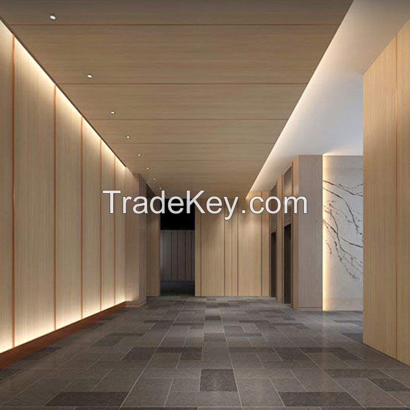 Customizable bamboo wood panel interior decoration siding fiber panel sycamore wood 6316 (customized consulting seller)