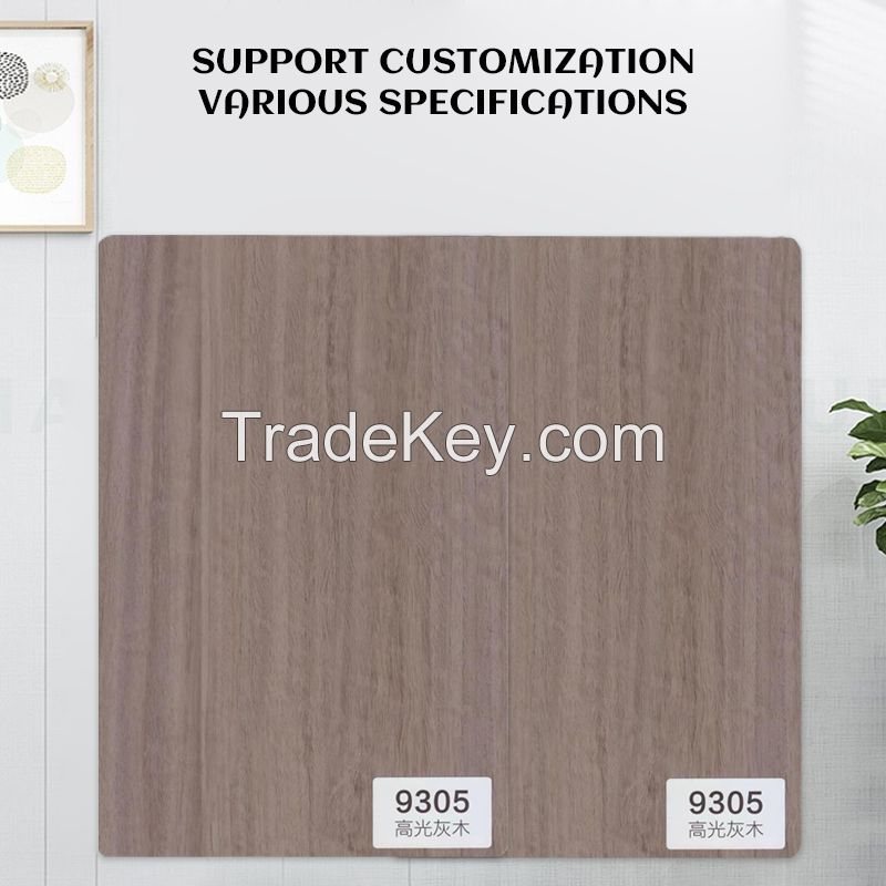 Customizable bamboo wood panel interior decoration siding fiber panel high-gloss gray 9305 (customized consulting seller)