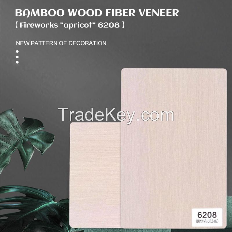 Customizable bamboo wood panel interior decoration siding fiber panel 6208 (customized consulting seller)