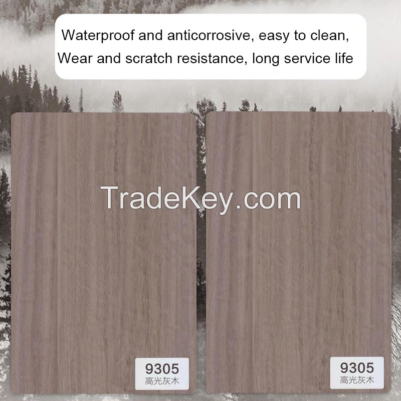Customizable bamboo wood panel interior decoration siding fiber panel high-gloss gray 9305 (customized consulting seller)