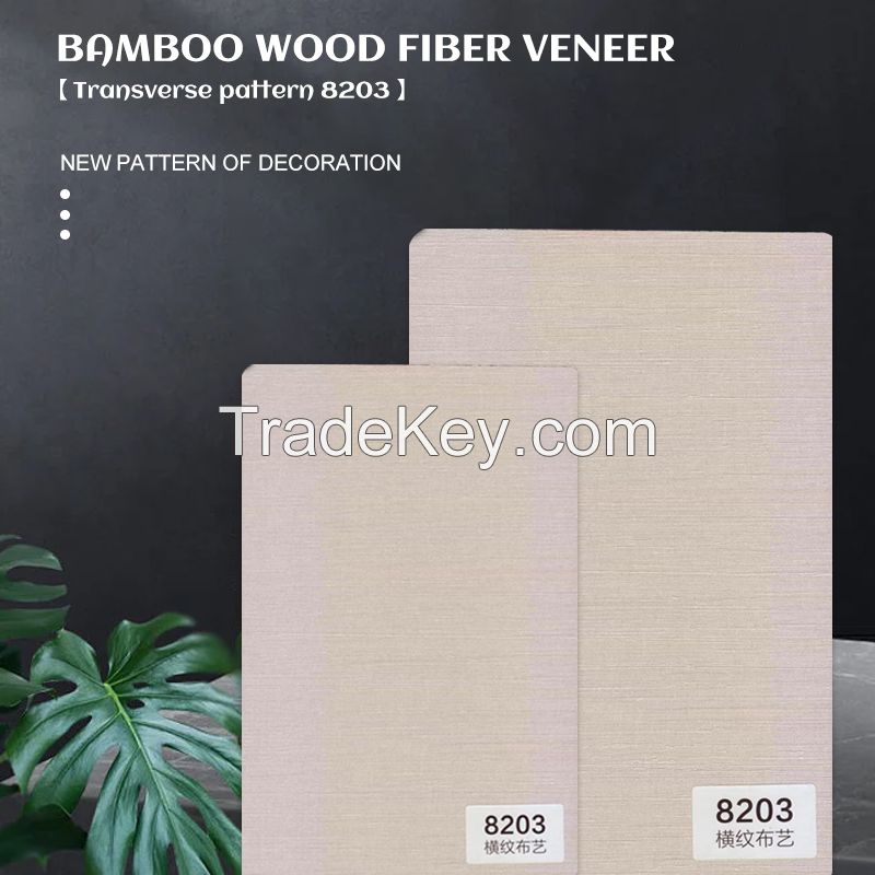 Customizable bamboo wood panel interior decoration siding fiber panel 8203 (customized consulting seller)