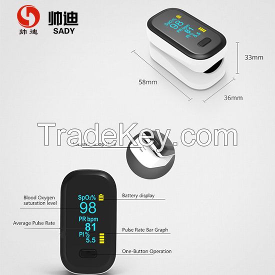 LED Screen Finger Pulse Oximeter