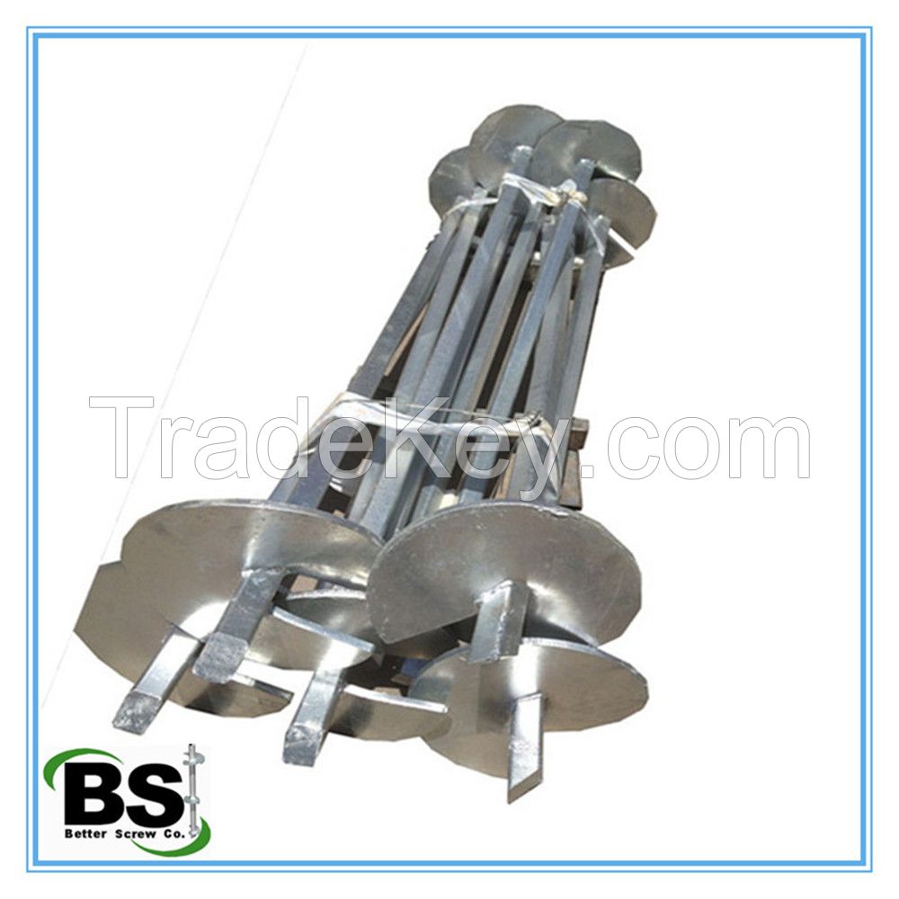 Earth Helical Pile for Deep Construction Foundation Screws
