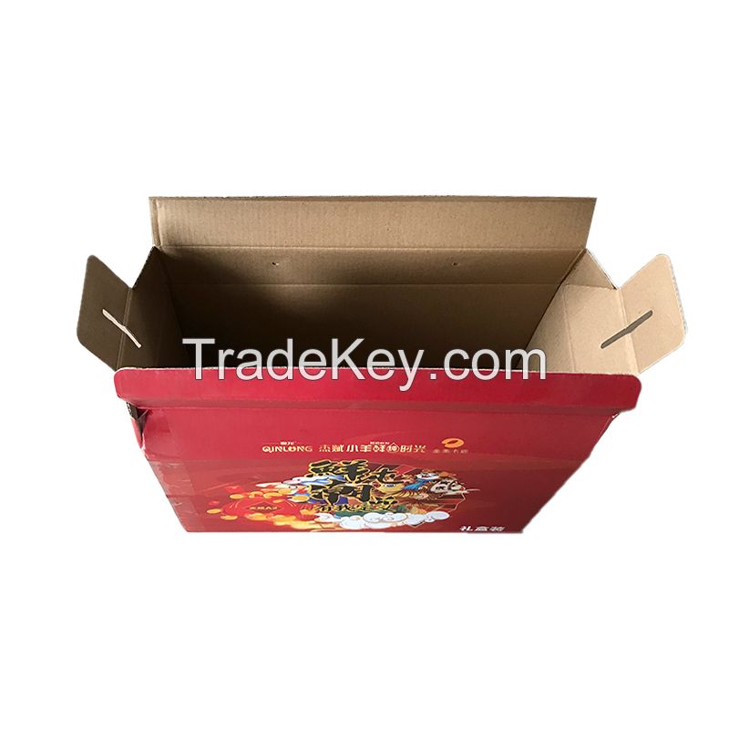 Roof box packing box color printing carton moon cake fruit packing box gift box can be customized