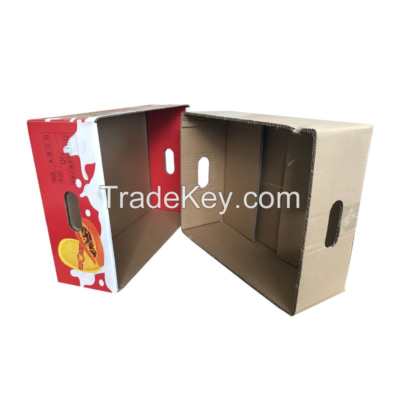  Carton [thickened large] heaven and earth cover storage box gift box gift box color printing carton cake fruit packaging can be customized