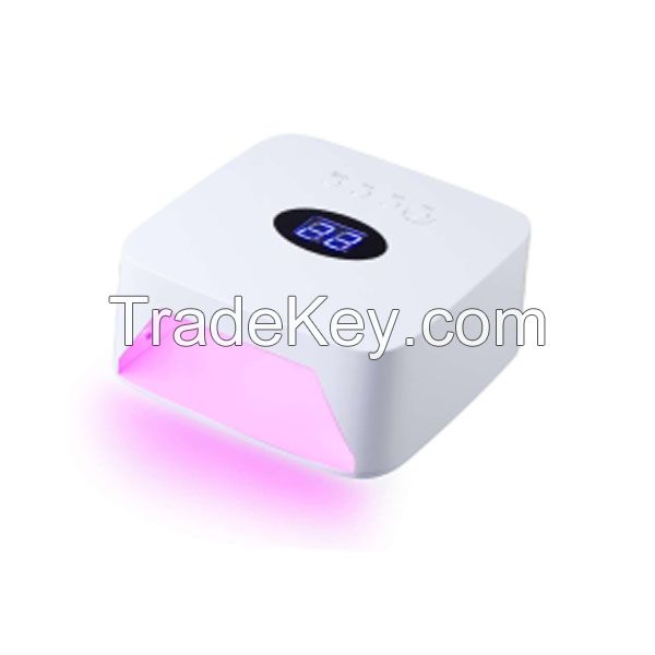 54W Cordless Rechargeable UV/LED Nail lamp with portable handle