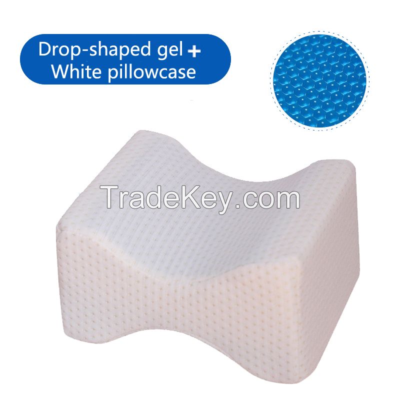 Orthopedic Memory Foam Knee Pillow with Cooling Gel for Side Sleepers Back Pain Sciatica Relief Pregnancy Pillows Leg Cushion