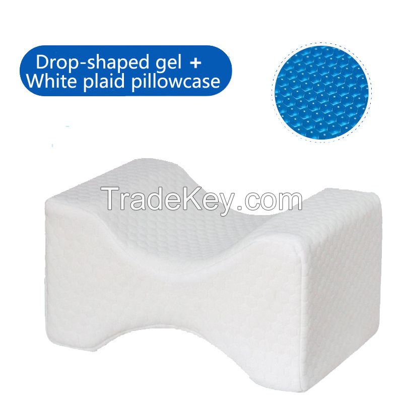 Orthopedic Memory Foam Knee Pillow with Cooling Gel for Side Sleepers Back Pain Sciatica Relief Pregnancy Pillows Leg Cushion