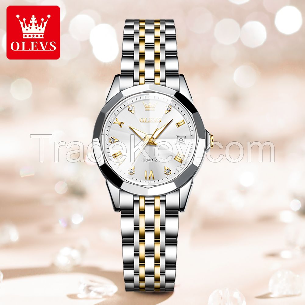 OLEVS 9931 New Watch women Business Quartz Watches Ladies Luxury Female Wrist Watch Girl Clock Rose Gold Women