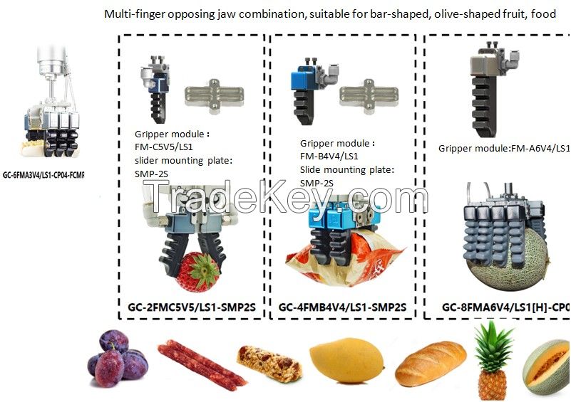 Gripper Combination is used in the food , candies, pastries fruits
