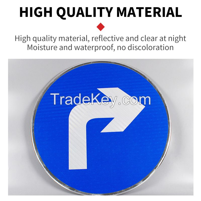 Road Directional Signs, Aluminum Plate + Reflective Film (Support Customization)