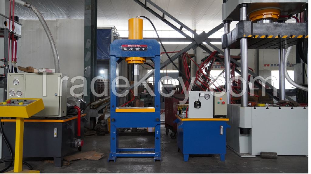 Automatic H frame Press 100 ton hydraulic press machine with adjustable worktable