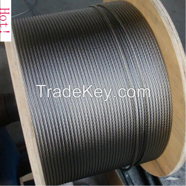 Hot Sales Galvanized Steel Wire Rope 6x19+FC