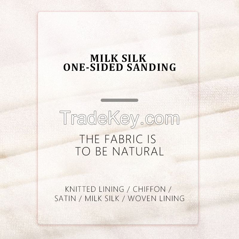 100D milk silk fabric cotton is easy to wash and dry, good color solidity, no fading/shrinking, excellent wrinkle resistance, elasticity and dimensional stability, and good chemical resistance