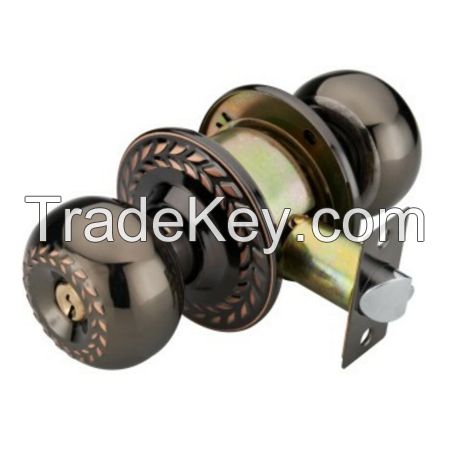 Cylindrical Door Knob Key Lock
