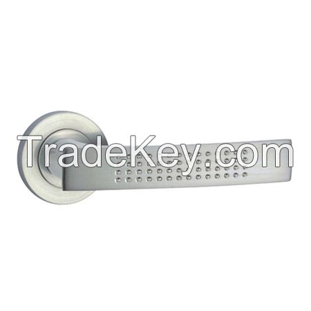 Internal External aluminum Door Handle for European Wooden Door Mortise Lock Hardware