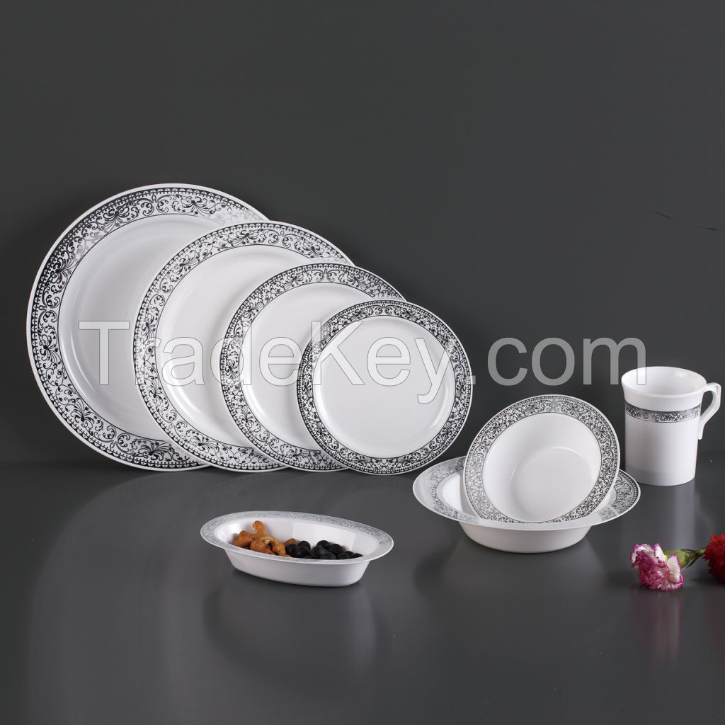 PS plastic plates round plates dinnerware 7.5"