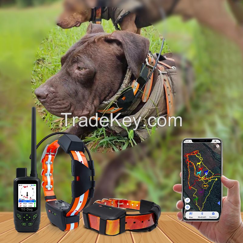 tr-dog Additional LED GPS Collar 9-Mile 20-Dog Expandable Waterproof Smartphone GPS Tracking & Training LED E-Collar with 2.5 Second Update Rate, No Subscription Fee, Free Satellite Map