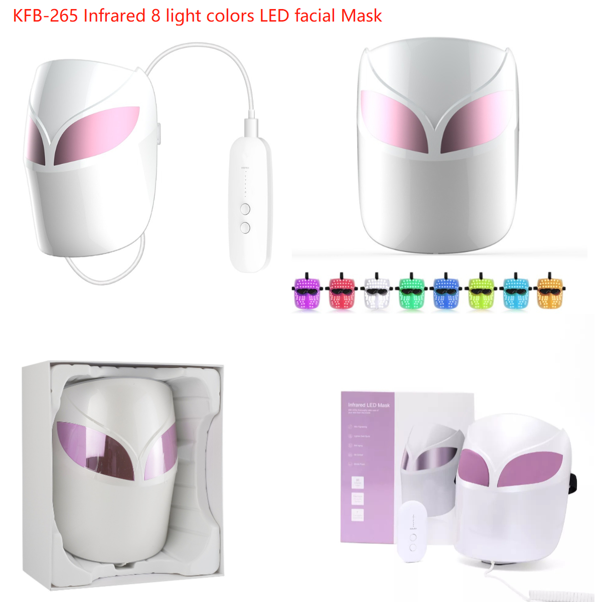 FDA510K TGA infrared 8 lights facial led mask
