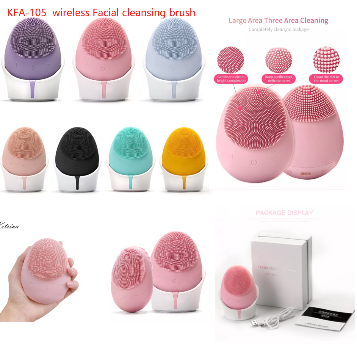face clean silicone brush beauty device