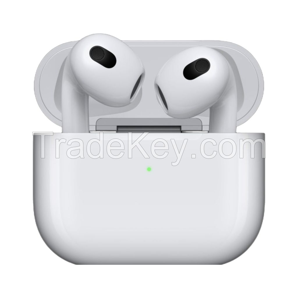original 100% Apple AirPods (3rd Generation) Wireless Earbuds with Lightning Charging Case. Spatial Audio, Sweat and Water Resistant, Up to 30 Hours of Battery Life. Bluetooth Headphones for iPhone