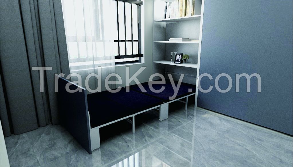 Foldable cabinet bed base
