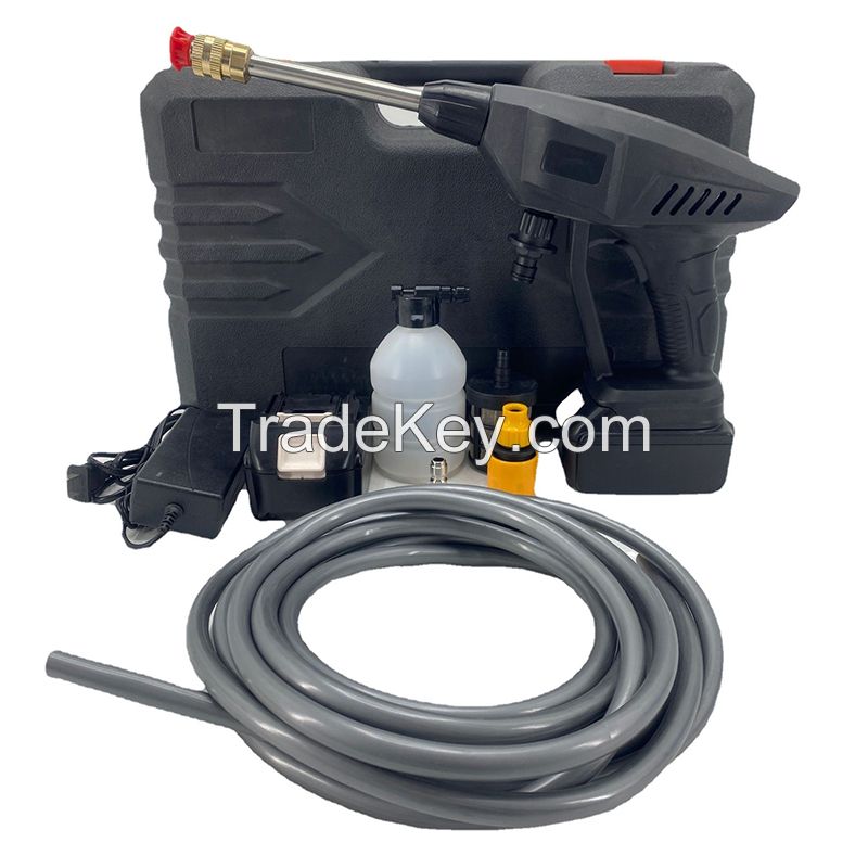Portable Wireless Lithium Battery Cleaning Water Spray Pressure Gun For Car Wash