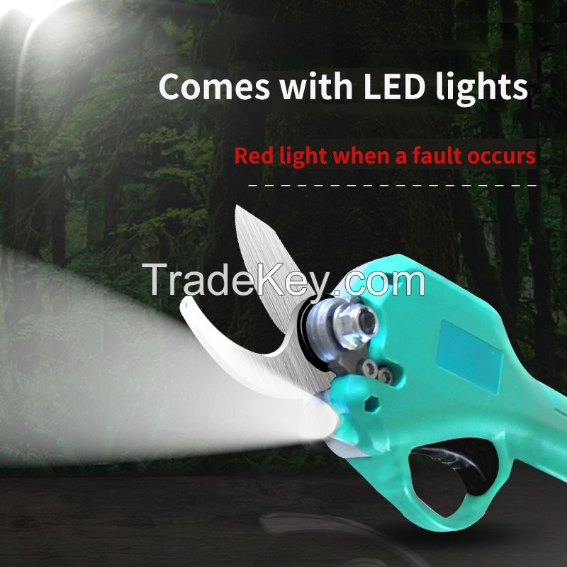 Electric Pruner Scissors Garden Tools Thick Branch Scissors Cordless Cutting Pruning Shear