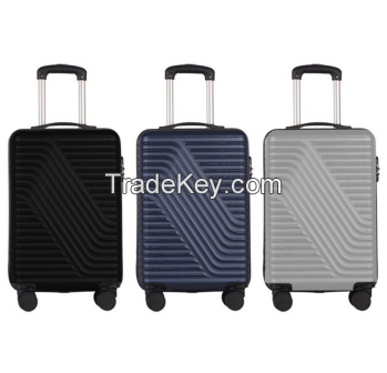 Factory 3 piece Travel Business Luggage ABS Carry on School Case