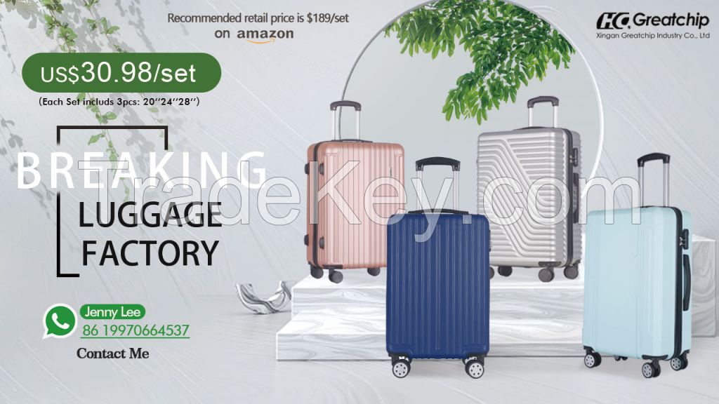 Factory Price 20''24''28'' Travel Business Luggage ABS Carry on School