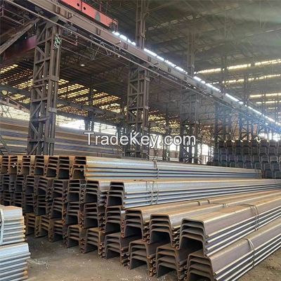 China Supplier Grade 390 Steel Sheet Pile Interlocking Sheets Z Type U Type JIS5528 / GB T20933-2014 Sheet Pile Hot Rolled Steel Sheet Pile
