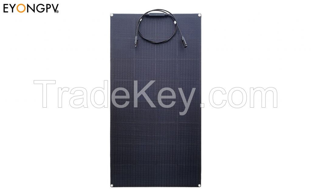 100W All Full Black Flexible Bendable Solar Panel