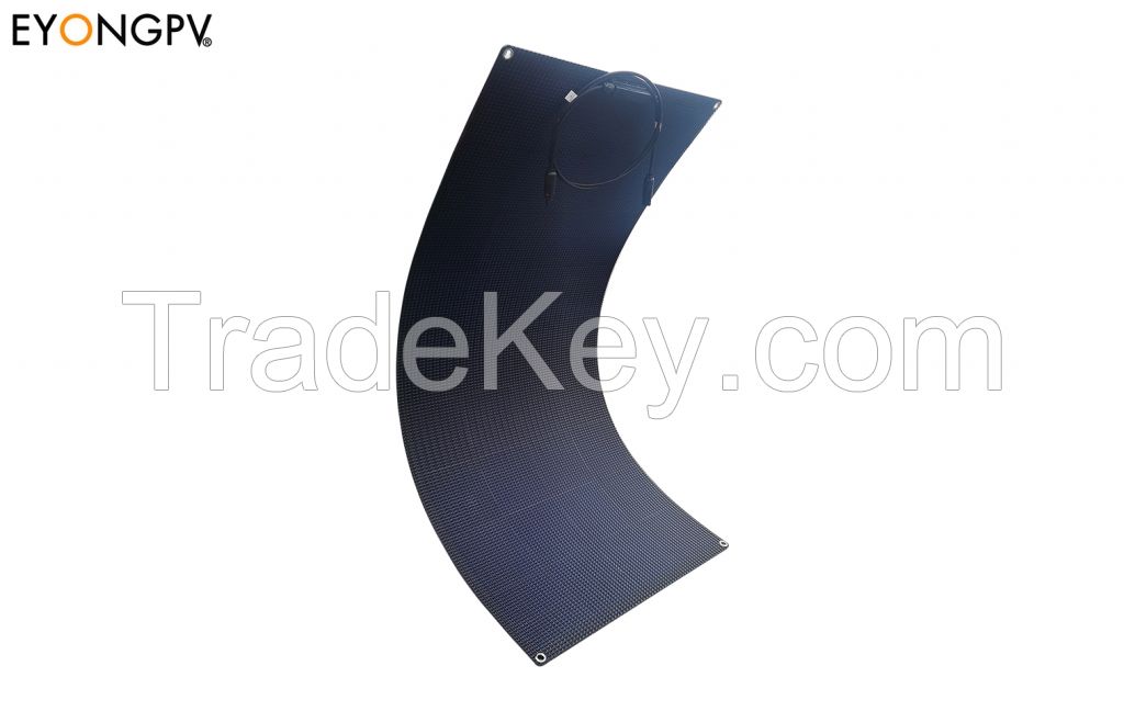 120W All Full Black Flexible Bendable Solar Panel