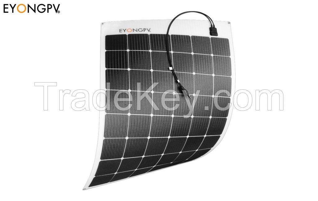 170W Flexible Bendable Solar Panel for Roof Marine RV Cabin Van Car